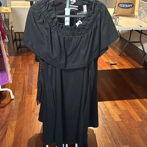 H&M Black Ruched Top